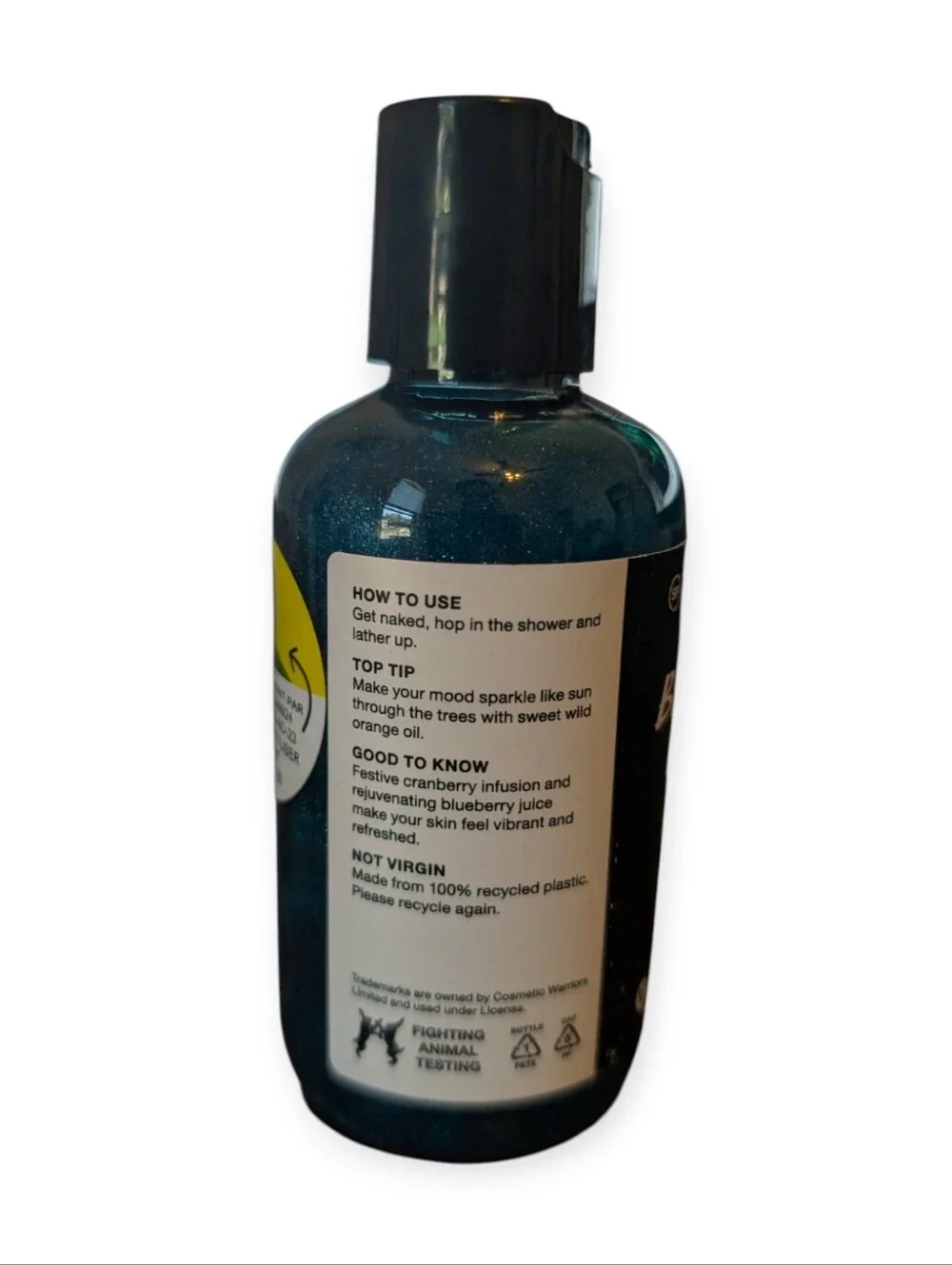 Lush Berry Berry Christmas Shower Gel 3.3oz/100ml Fruity Seasonal Body Wash
